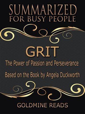 cover image of Grit--Summarized for Busy People